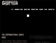 Tablet Screenshot of ghostwalkbelfast.com